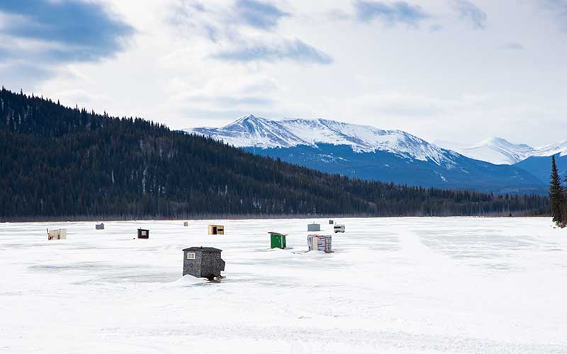 Grande Cache Lakes - Ice Fishing